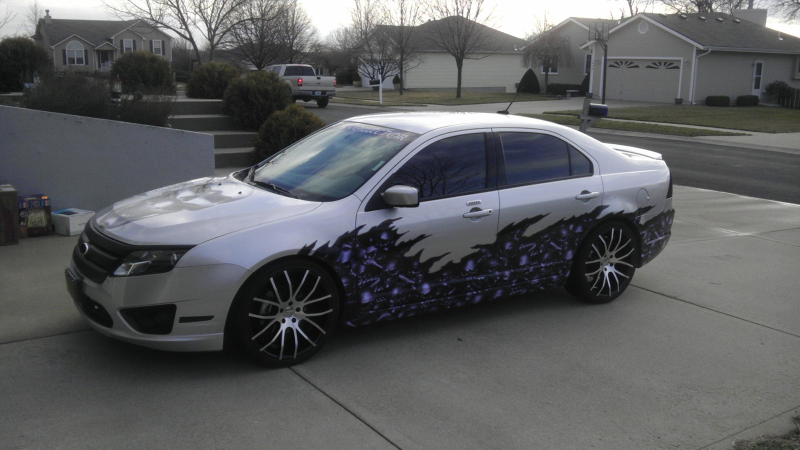skul wave decal car wrap