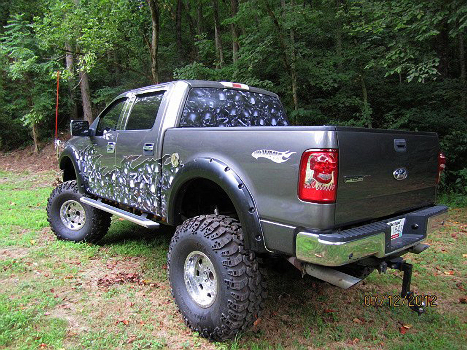 skull wave wrap graphics f150