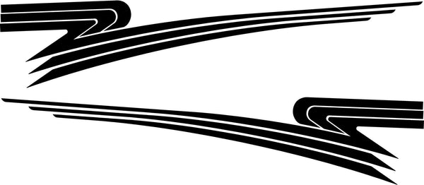 Zigzag Vinyl stripes for side of car & truck | Xtreme