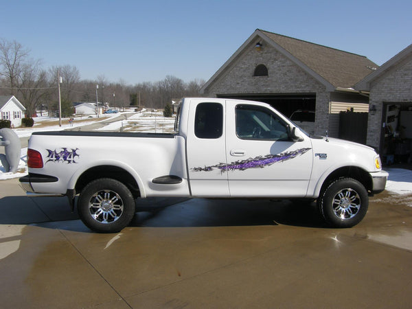 checkered flag truck decals, racing decals for f150 - Xtreme Digital ...