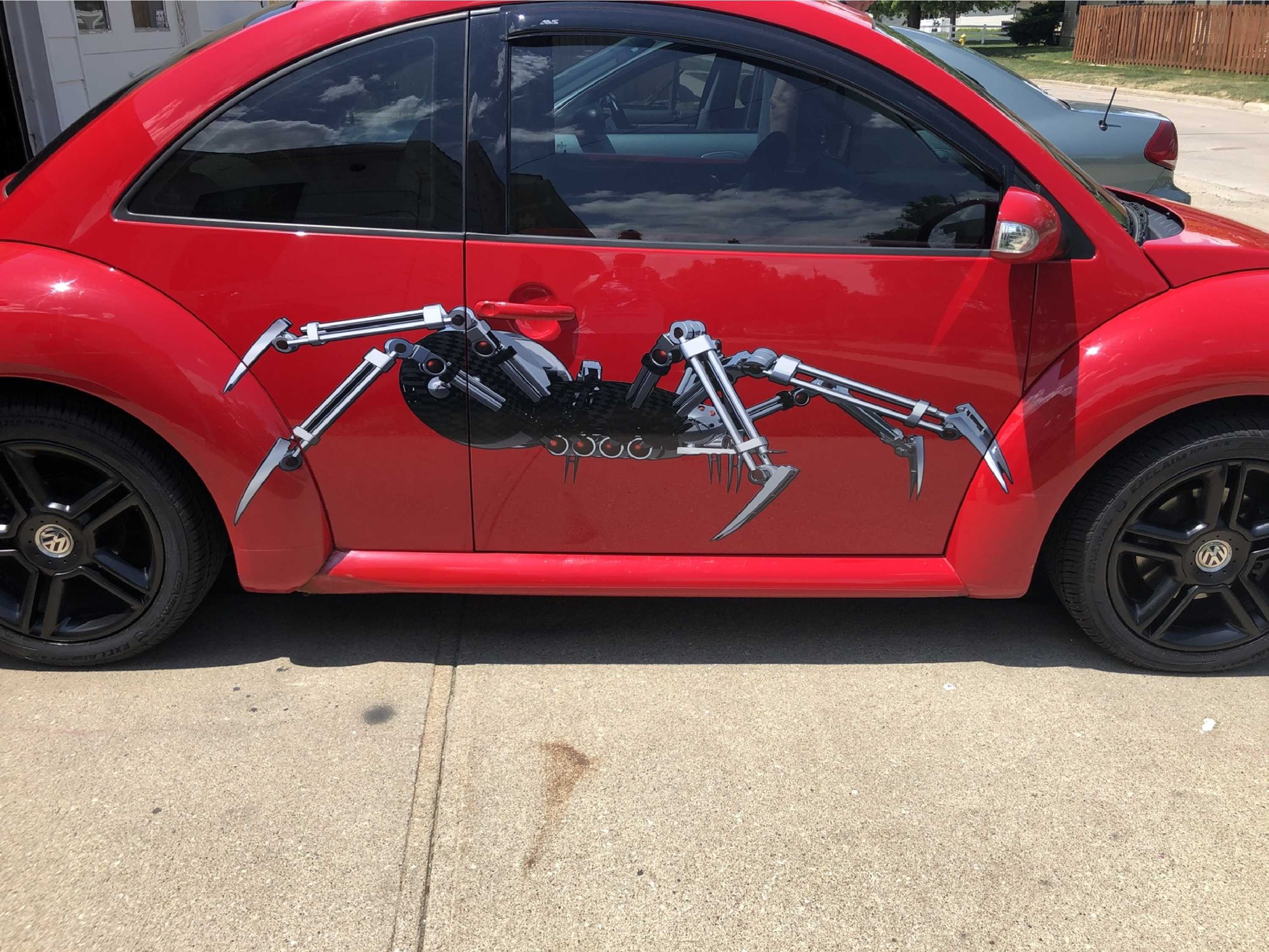 Robot spider vinyl graphics on Volkswagen Beetle | Xtreme digital ...