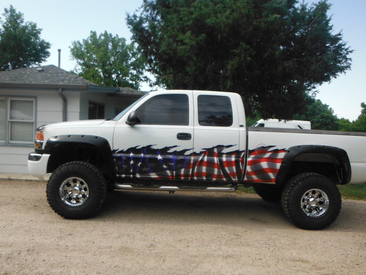 USA Flag Truck Wrap, Vehicle wraps - Xtreme Digital GraphiX