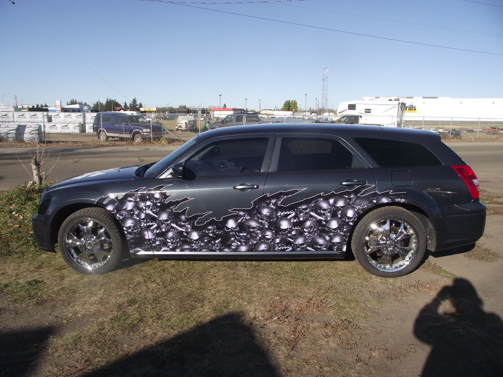 skulls decals side wrap