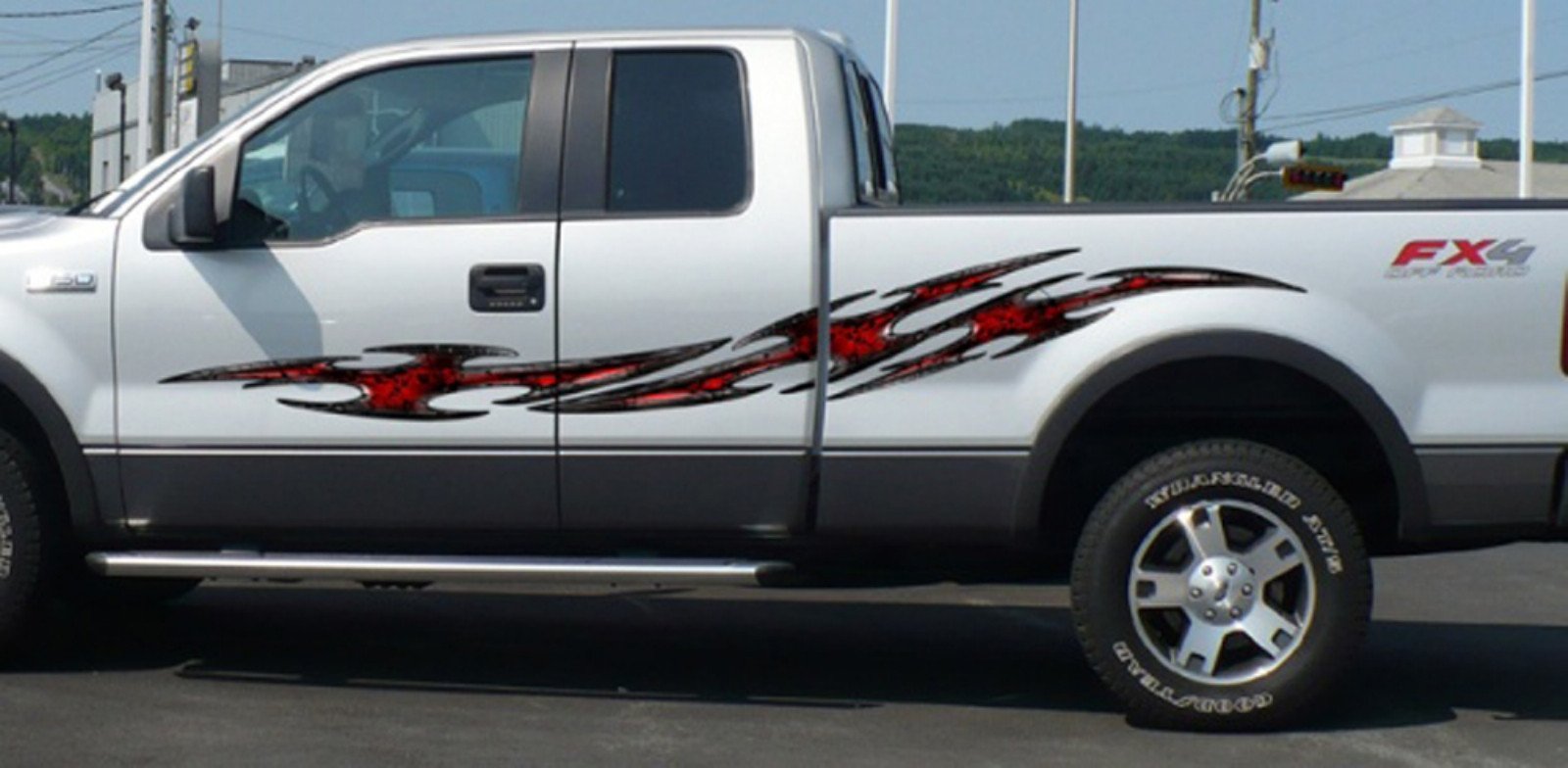 tribal flares truck decals