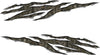 2 woodland camo big ripp decals kit for vehicles, shows driver and passenger sides on white background