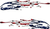 American flag mud splash vinyl decals for trucks