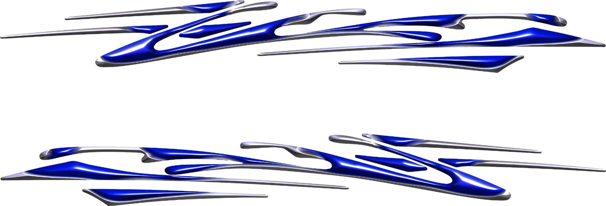 Blade Streak vinyl decals for cars and trucks in blue style