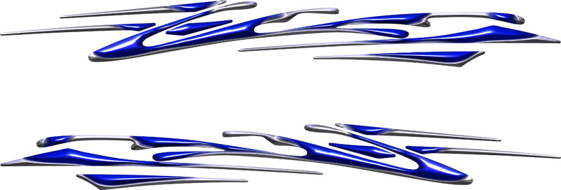 Blade Streak vinyl decals for cars and trucks in blue style