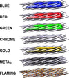 Blaze Flames laminated vehicle decal kit available in blue red green chrome gold metal and flaming styles