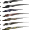 Boat tribal sweep decal styles chart – Style 1 to 7 options