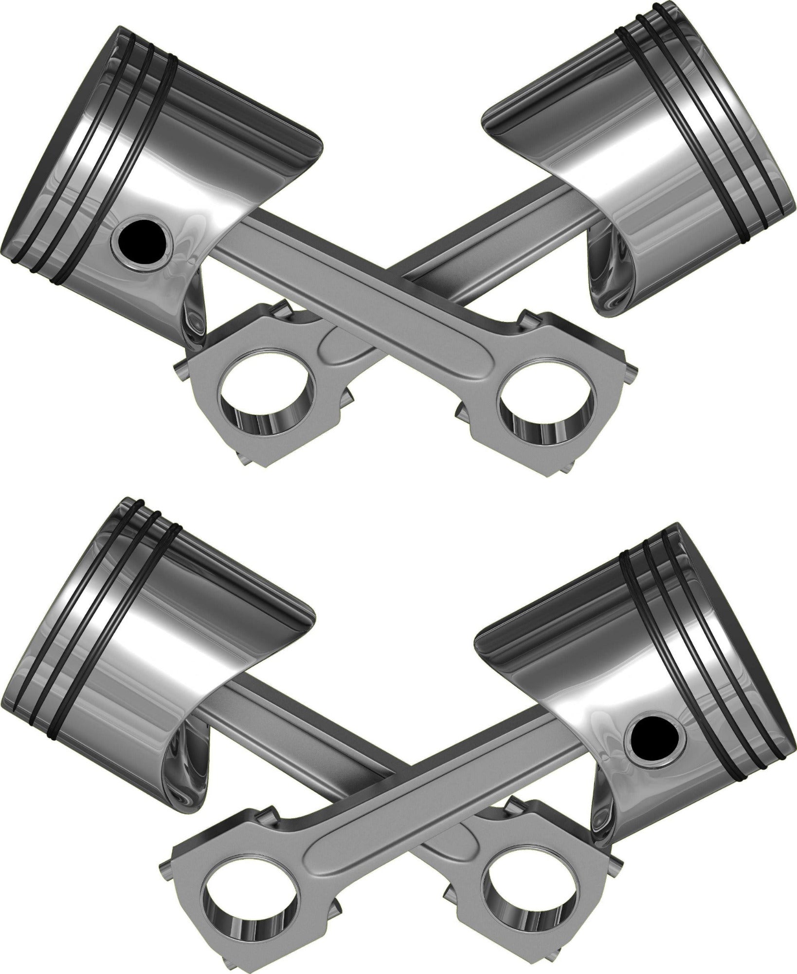 Chrome Pistons Illusion Decals Cars & Trucks | Xtreme digital graphiX ...