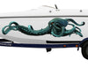 Kraken Sea Monster Large decal on the side of white boat