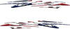 Mirrored American flag vinyl graphics for car and truck sides