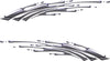 Mud Splash vinyl decal set shown as mirrored pair in chrome finish