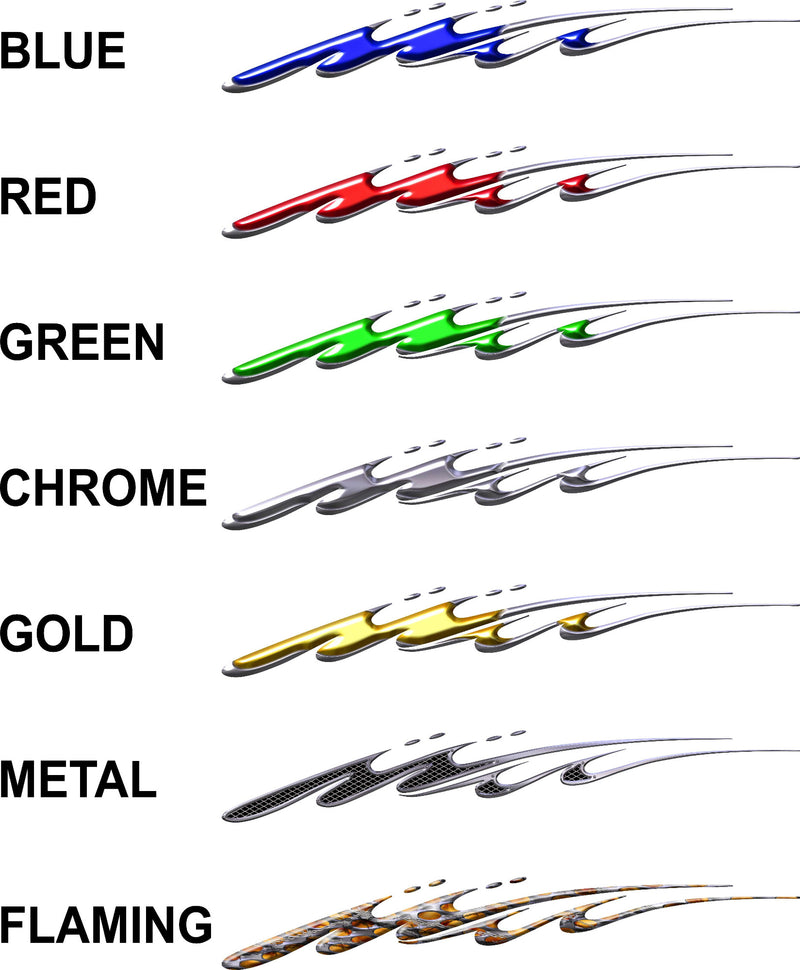 Mud Splash Stripes vinyl decal set available in 7 printed styles for cars and trucks