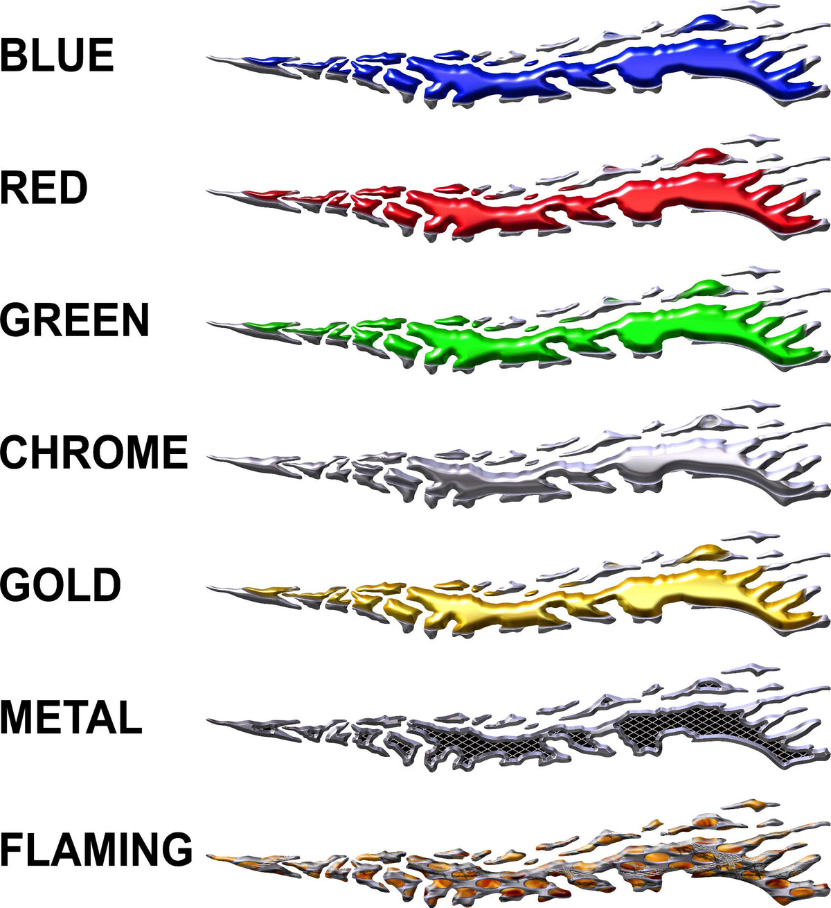 Mud Splash vehicle graphics with 7 style options