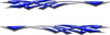 Patriot Strike vinyl decal set showing mirrored driver and passenger side graphics in blue for cars and trucks