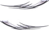 Tribal Blade vinyl decal set for cars and trucks in chrome style