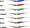 Viper Spear Stripes vinyl decals available in blue red green chrome gold metal and flaming