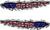 American flag big tear vinyl boat decal set of two mirrored hull graphicsbackground