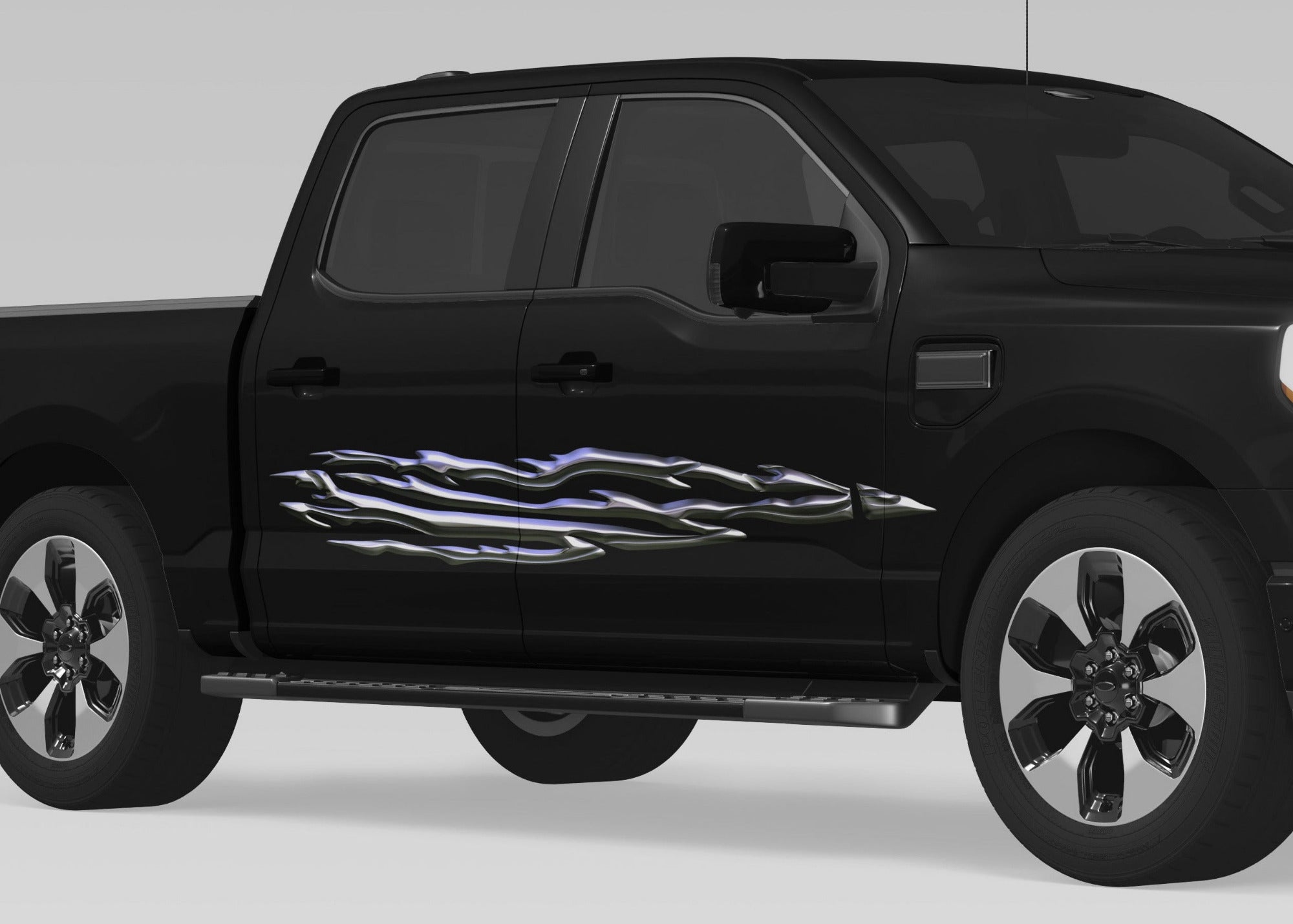 Razor Flames Vinyl Decal for Cars and Trucks | Xtreme Digital GraphiX