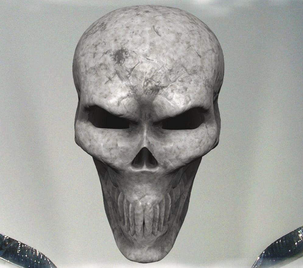 bone skull vinyl graphics for car hoods or pickup tailgate
