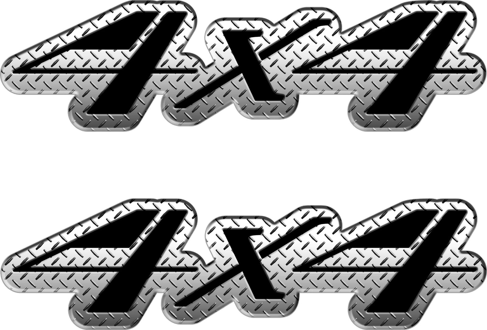 diamond plate 4x4 decals kit for pickup trucks