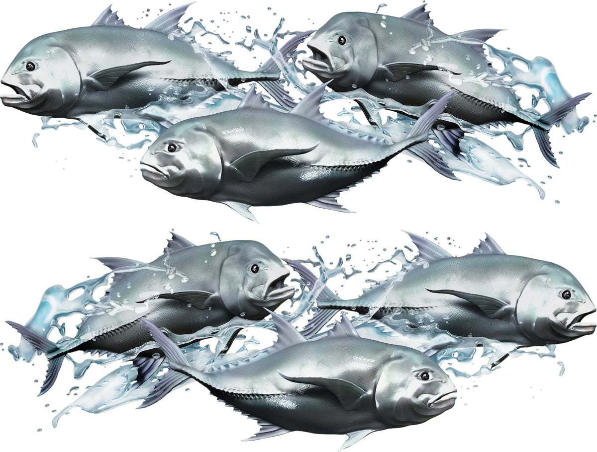 giant travelly splash decals kit for boats