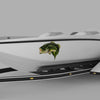 largemouth bass fish graphics on the side of boat