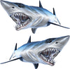 mako shark vinyl graphic kit , showing both sides left and right 