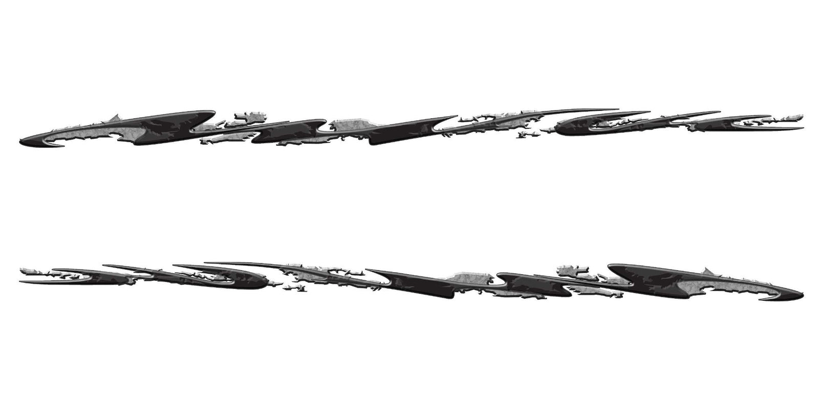 Riptide vinyl graphics stripe on the side of  Malibu Wakesetter boat