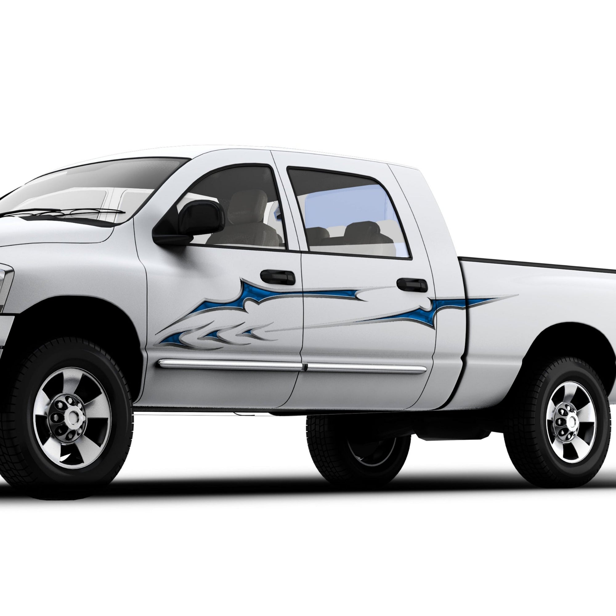 slicer green decal on the side of semi truck