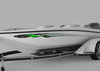 speed boat wtih swift stripe decal on port side