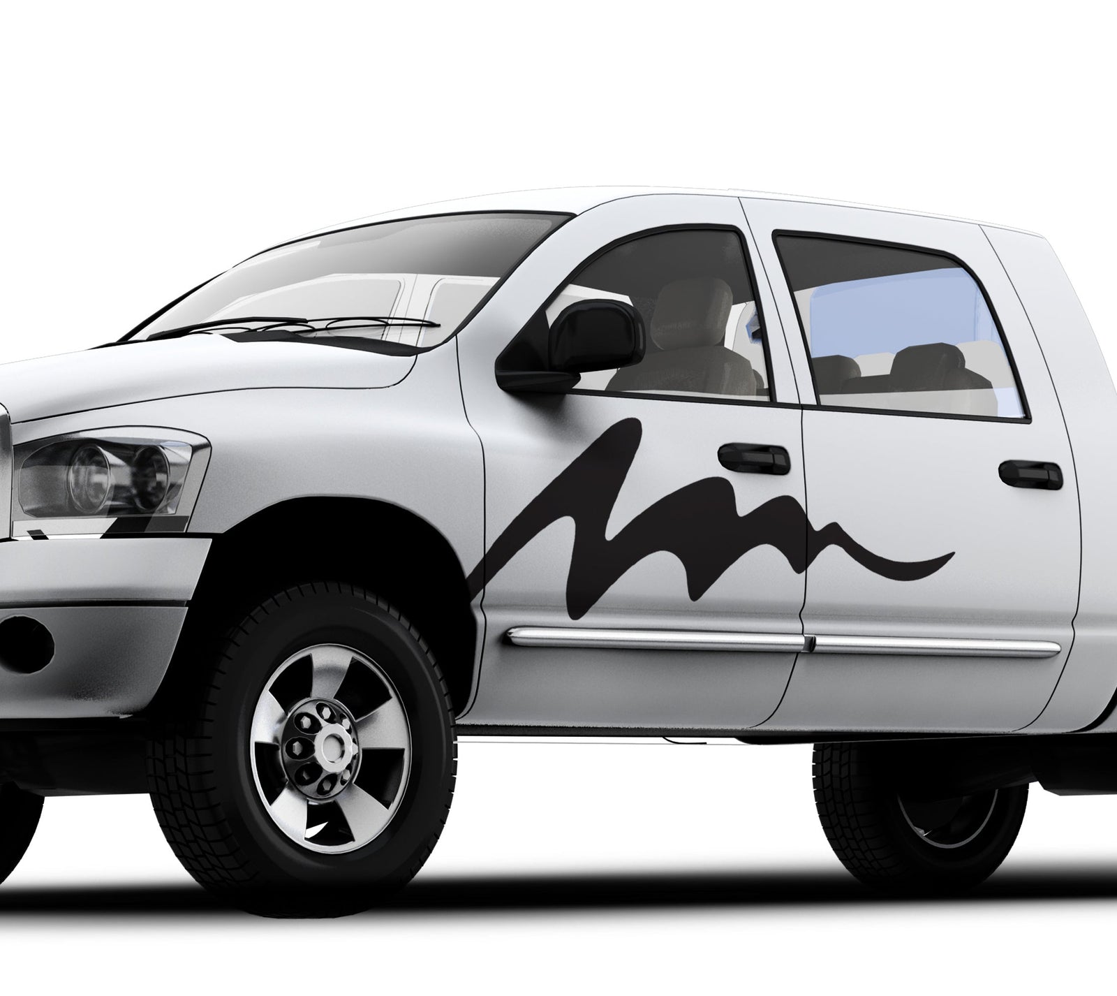 mud splash wave on the side of mini cooper car 