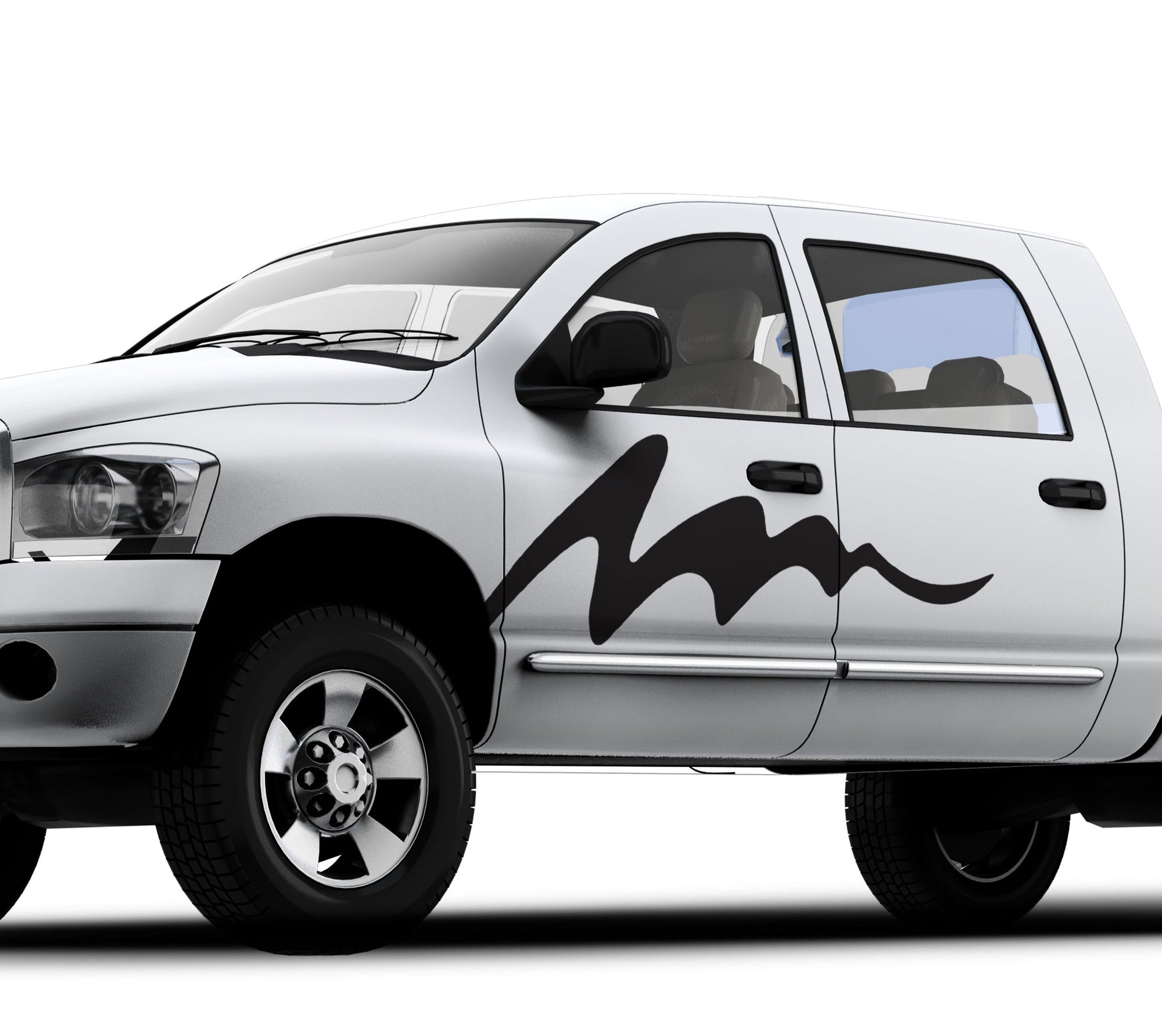 mud splash wave on the side of mini cooper car 