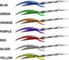Twister vinyl side decals — 7 color options (blue, green, orange, purple, red, silver, yellow) with silver core, mirrored left/right set