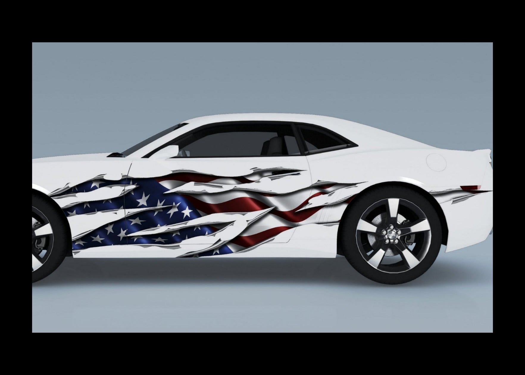 American Flag Big Rip Decal – Patriotic Graphics for Cars & Trucks ...