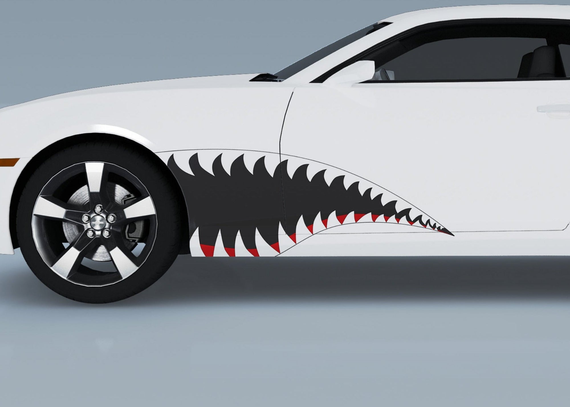 Fighter jet teeth vinyl decals for cars & trucks | Xtreme digital