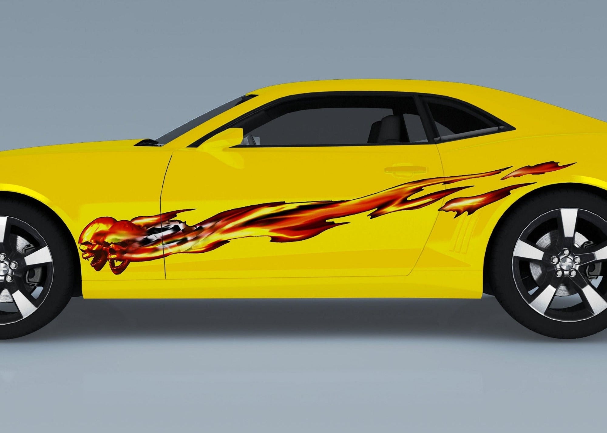 Ghost Flames Skulls Graphic Decals | Cars, Trucks & Semi-Trailers| XDG ...