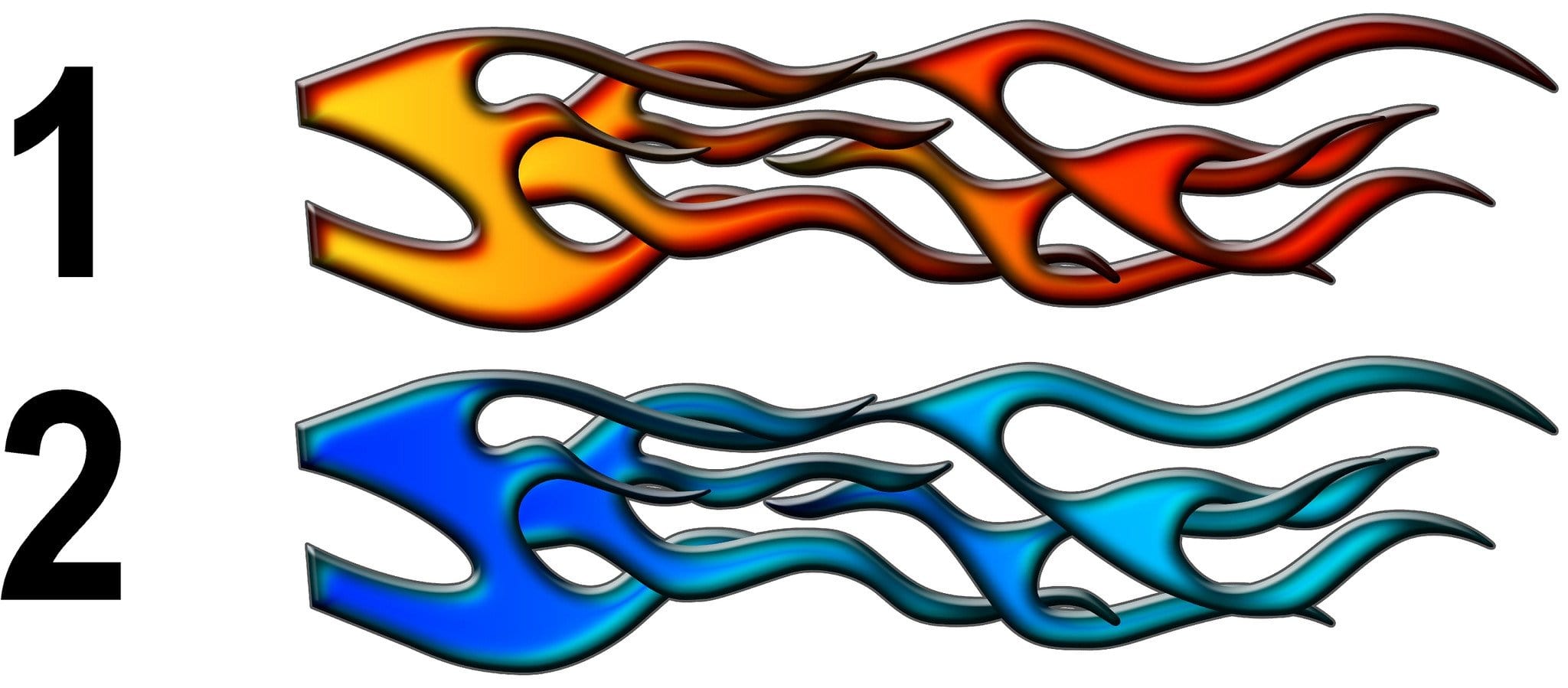 Backfire Flames Vinyl Decals for car and truck
