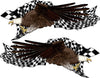 Bald Eagle Checkered Flag Racing Side Decals — Driver & Passenger Set Preview