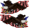 Bald Eagle Talons American Flag Side Decals — Driver & Passenger Set Preview