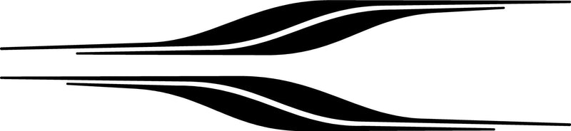 Flowline wheel-to-wheel vinyl decal set for cars and trucks