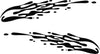 Off-road mud splash vinyl cut decal set of two mirrored splash stripes for trucks and Jeeps