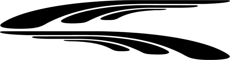 Tapered Triple Stripes vinyl decal set for cars and trucks