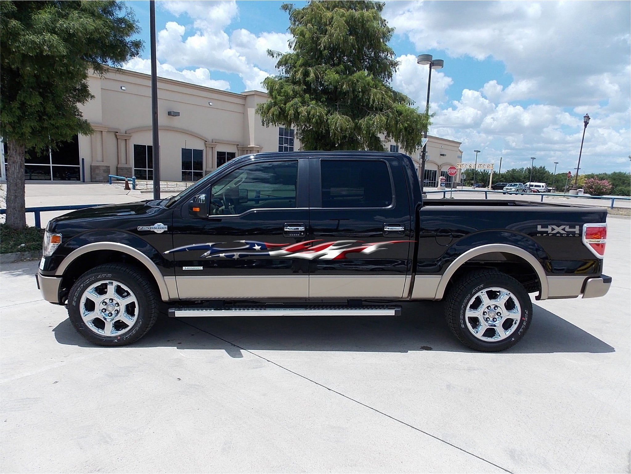 American Flag Side Decals - Universal Fit - Rocky Mountain Graphics American Flag Side Decals - Universal Fit - Rocky Mountain Graphics