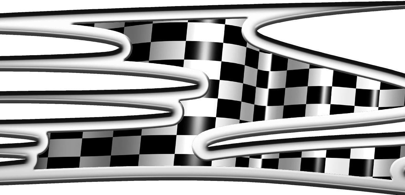 Beast Checkered Flag Auto Vinyl Graphic | Xtreme Digital GraphiX