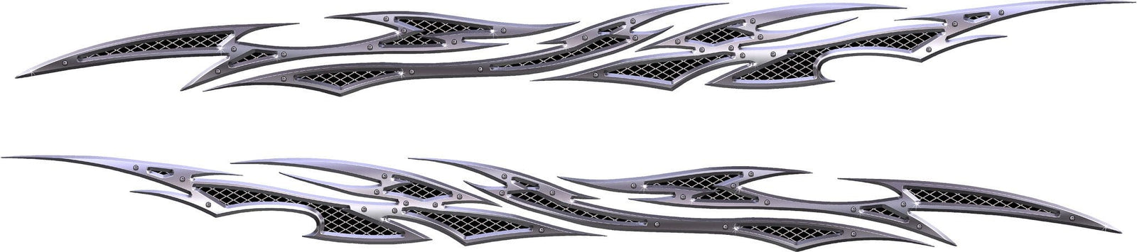 chrome vinyl automotive decal 