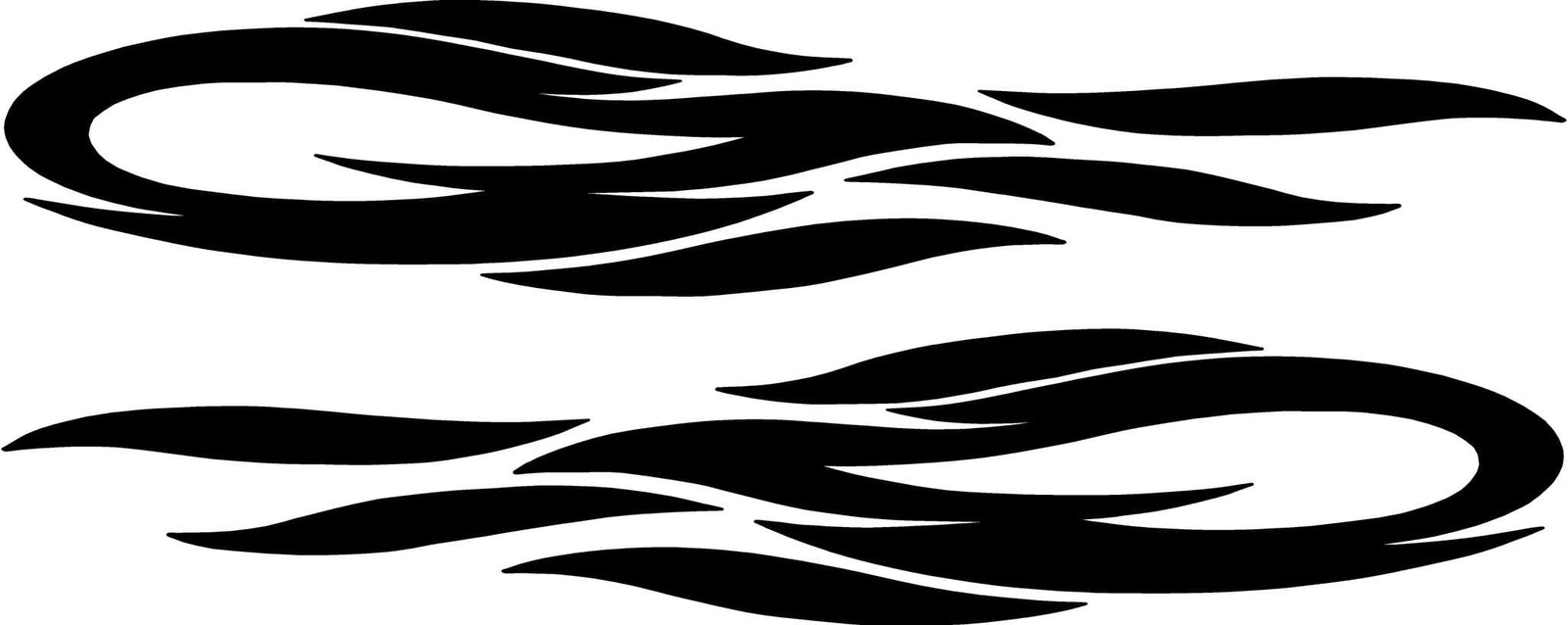 comet vinyl black decal on white car