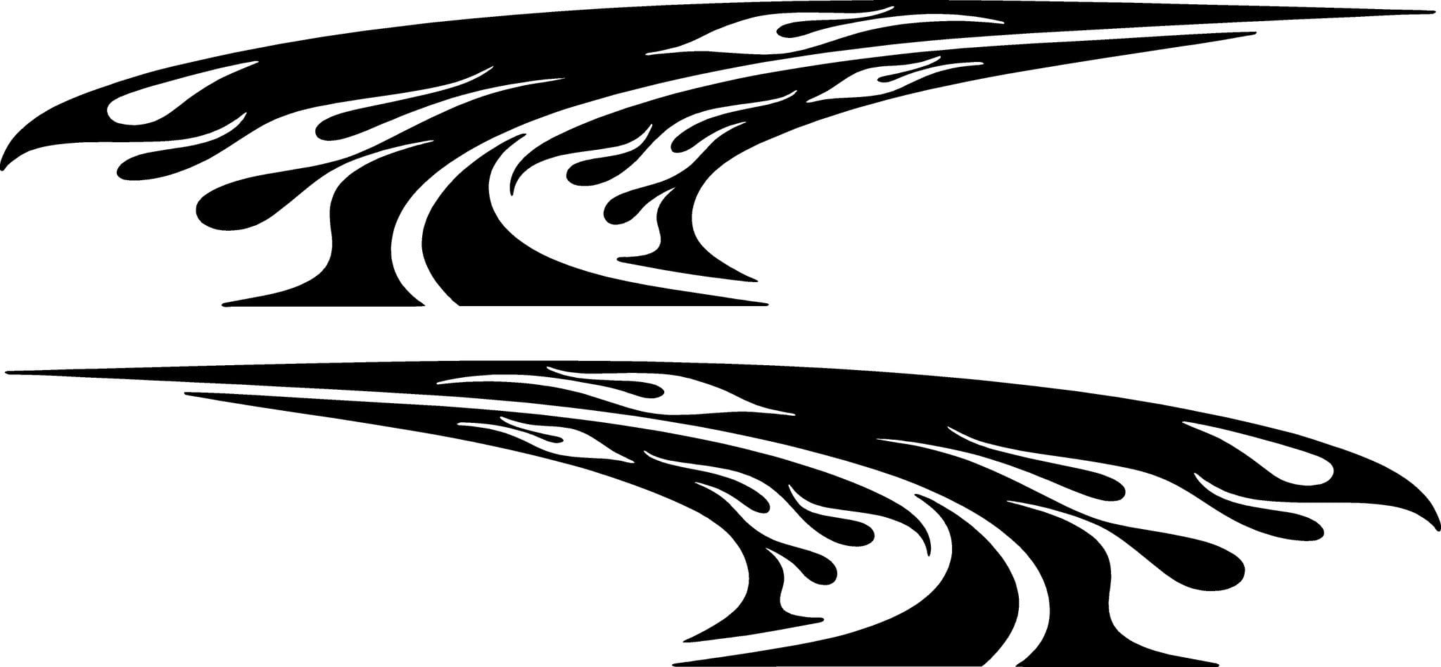 Flames Splash Vinyl Cut Decals for Car & Truck | Xtreme digital graphiX ...